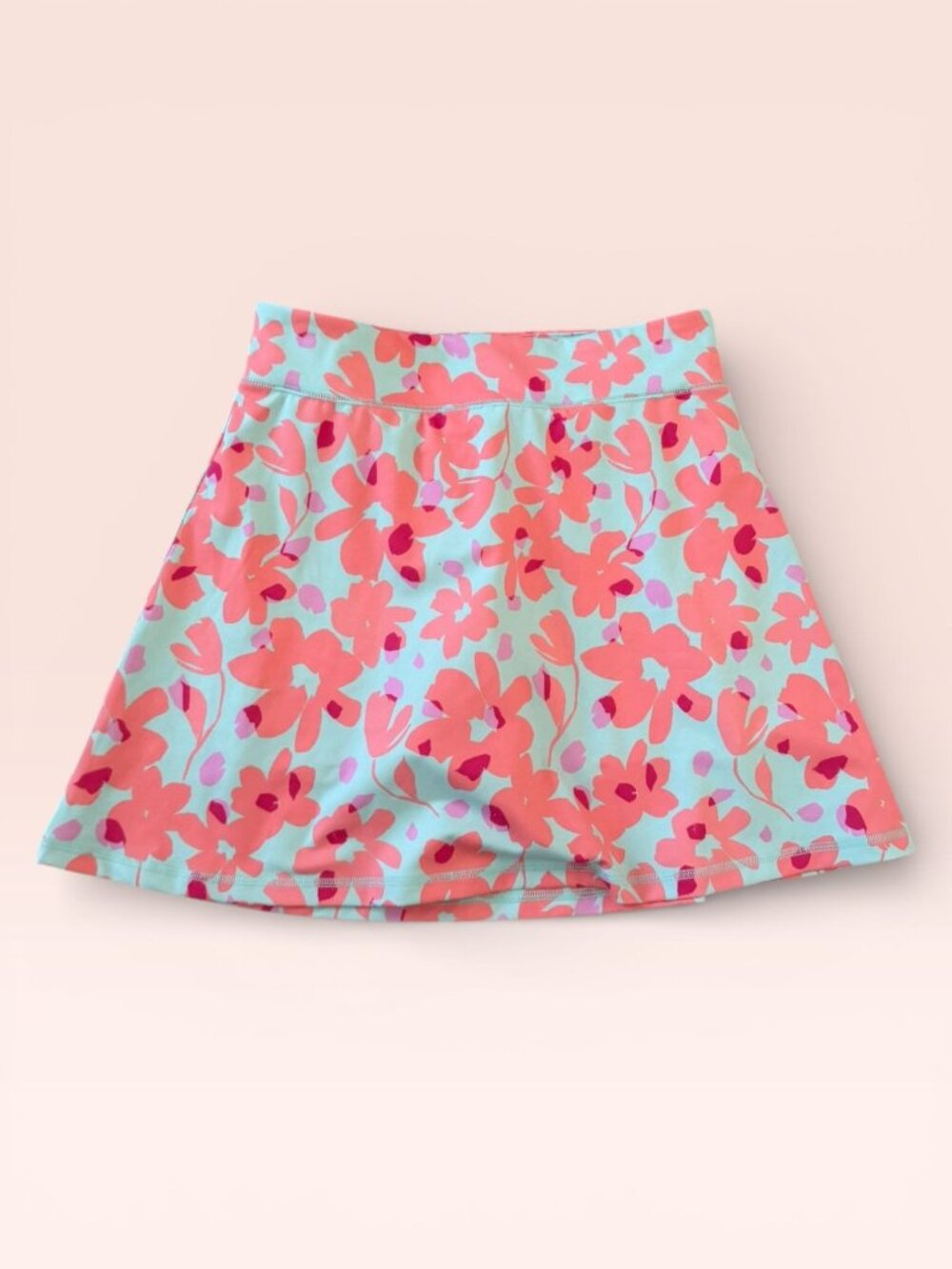CREWCUTS Active Girls Pink Blue Floral Skort Size 16 NEW NWT